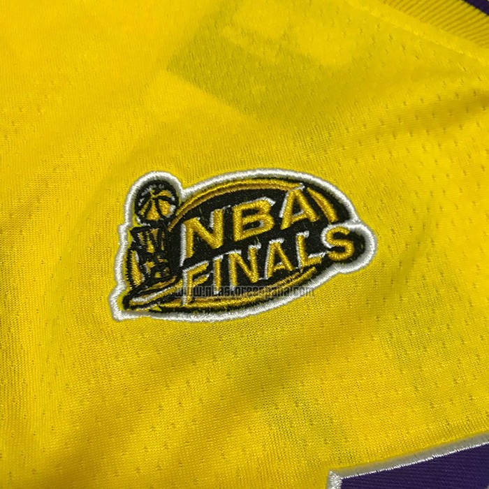 Camiseta Los Angeles Lakers Kobe Bryant NO 8 Icon 1999-00 Finals Bound Amarillo